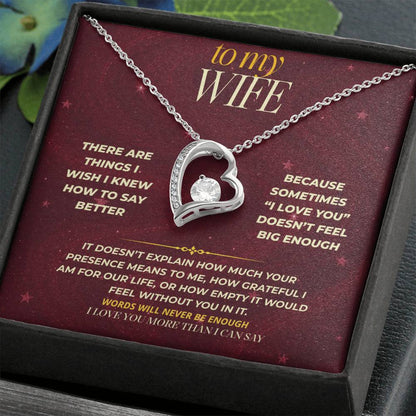S178 - I Love You Beyond What I Know How To Say – Forever Love Necklace From Husband