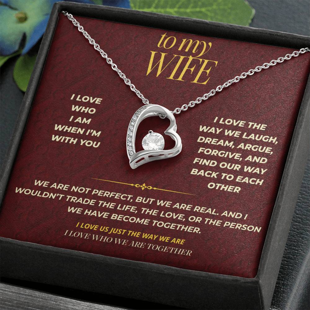 S115 - I Love Who We Are Together – Forever Love Necklace From Husband