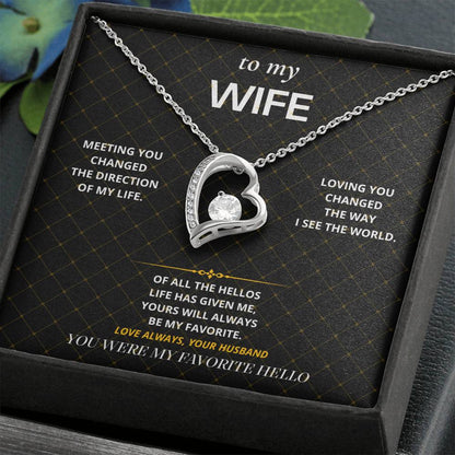S34 - My Favorite Hello – Forever Love Necklace From Husband