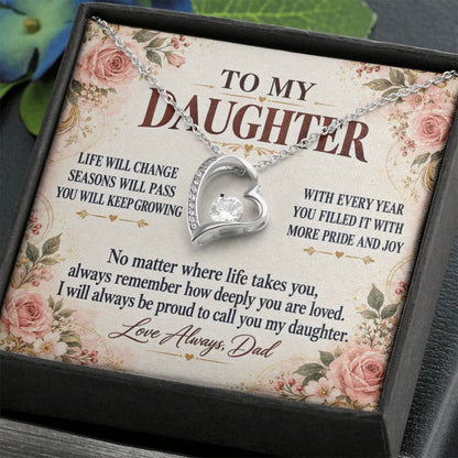 C336 - Every Step You Take Into Your Future Carries A Lifetime Of My Love Behind You - Forever Love Necklace