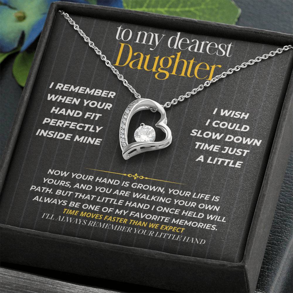 S265 - I’ll Always Remember Holding Your Little Hand – Forever Love Necklace From Dad