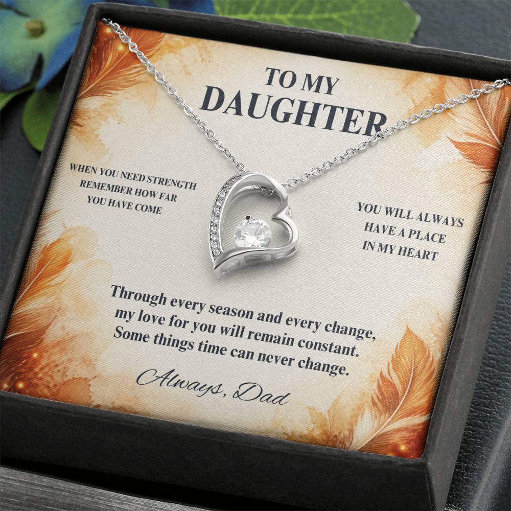 C58 - When You Need Strength Remember You Come From A Love That Never Gives Up On You - Forever Love Necklace
