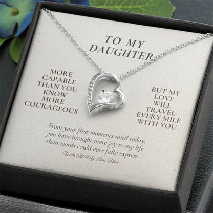 C117 - You Are More Capable More Courageous And More Loved Than You Could Ever Imagine - Forever Love Necklace