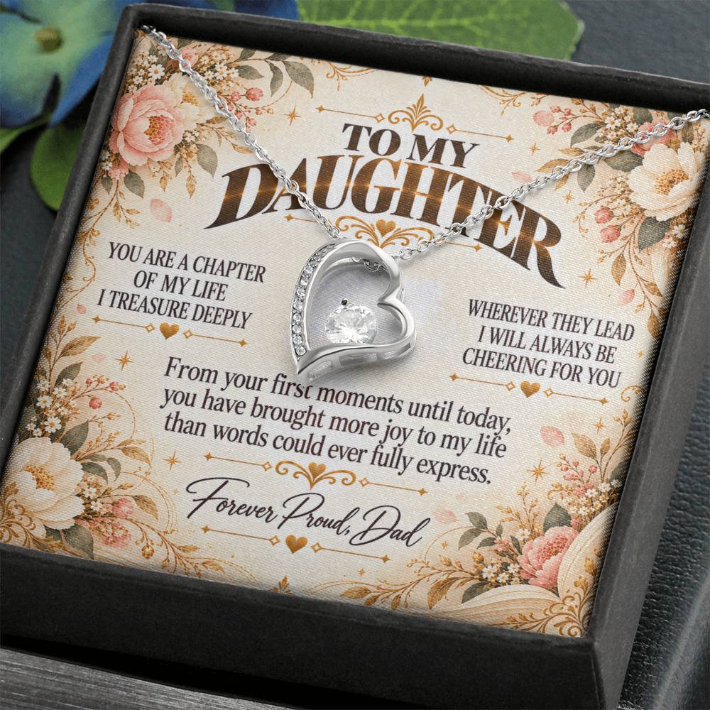 C487 - You Do Not Have To Be Perfect To Make Me Proud You Only Have To Be Yourself - Forever Love Necklace