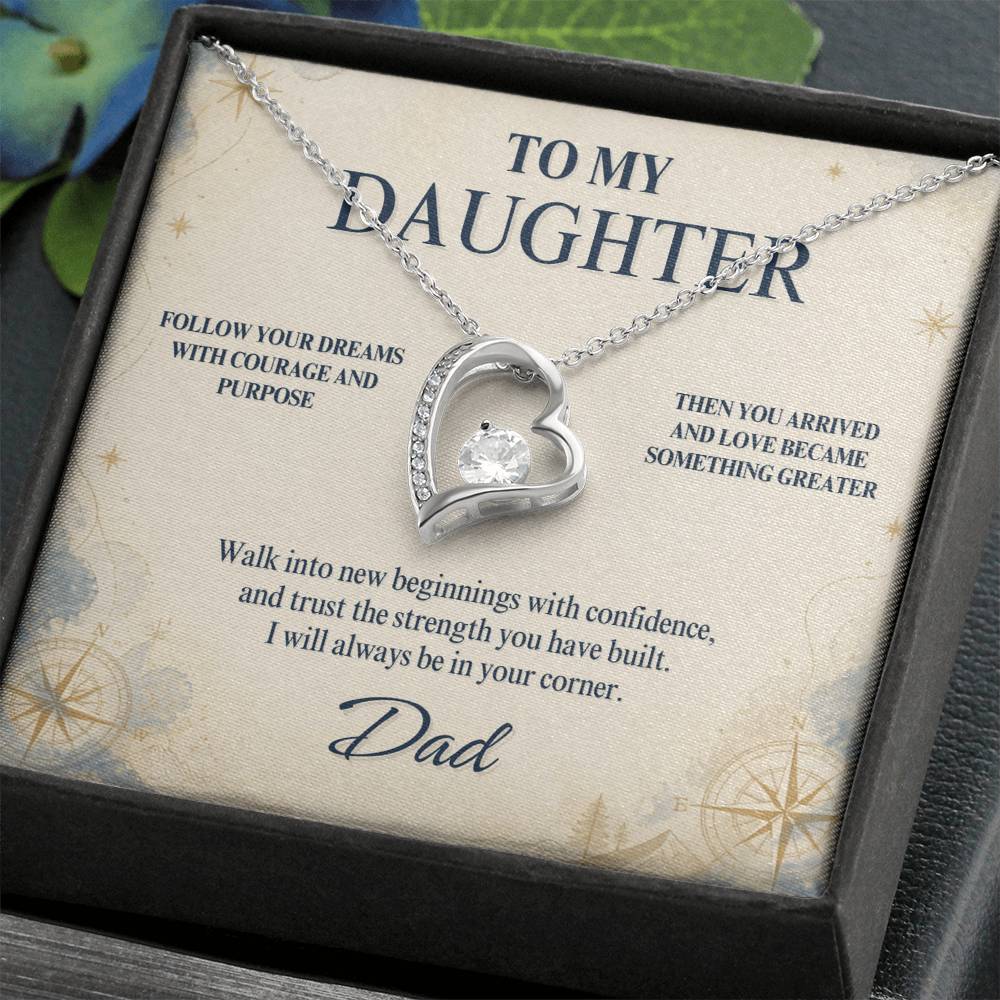 C84 - When You Feel Lost Remember The Love That Raised You Will Always Help Guide You Home - Forever Love Necklace