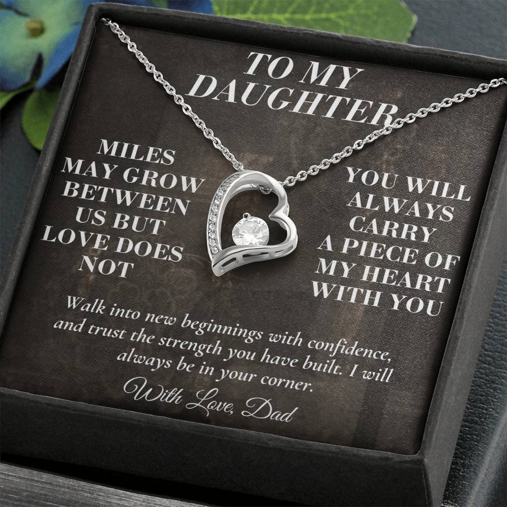C194 - The Love Between A Father And Daughter Becomes A Legacy That Lives Beyond Every Season - Forever Love Necklace