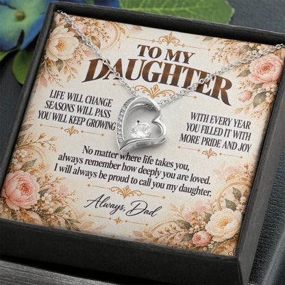 C386 - Every Step You Take Into Your Future Carries A Lifetime Of My Love Behind You - Forever Love Necklace