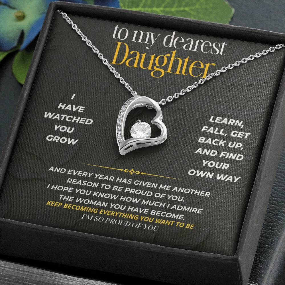 S204 - I’m So Proud Of The Woman You’ve Become – Forever Love Necklace From Dad