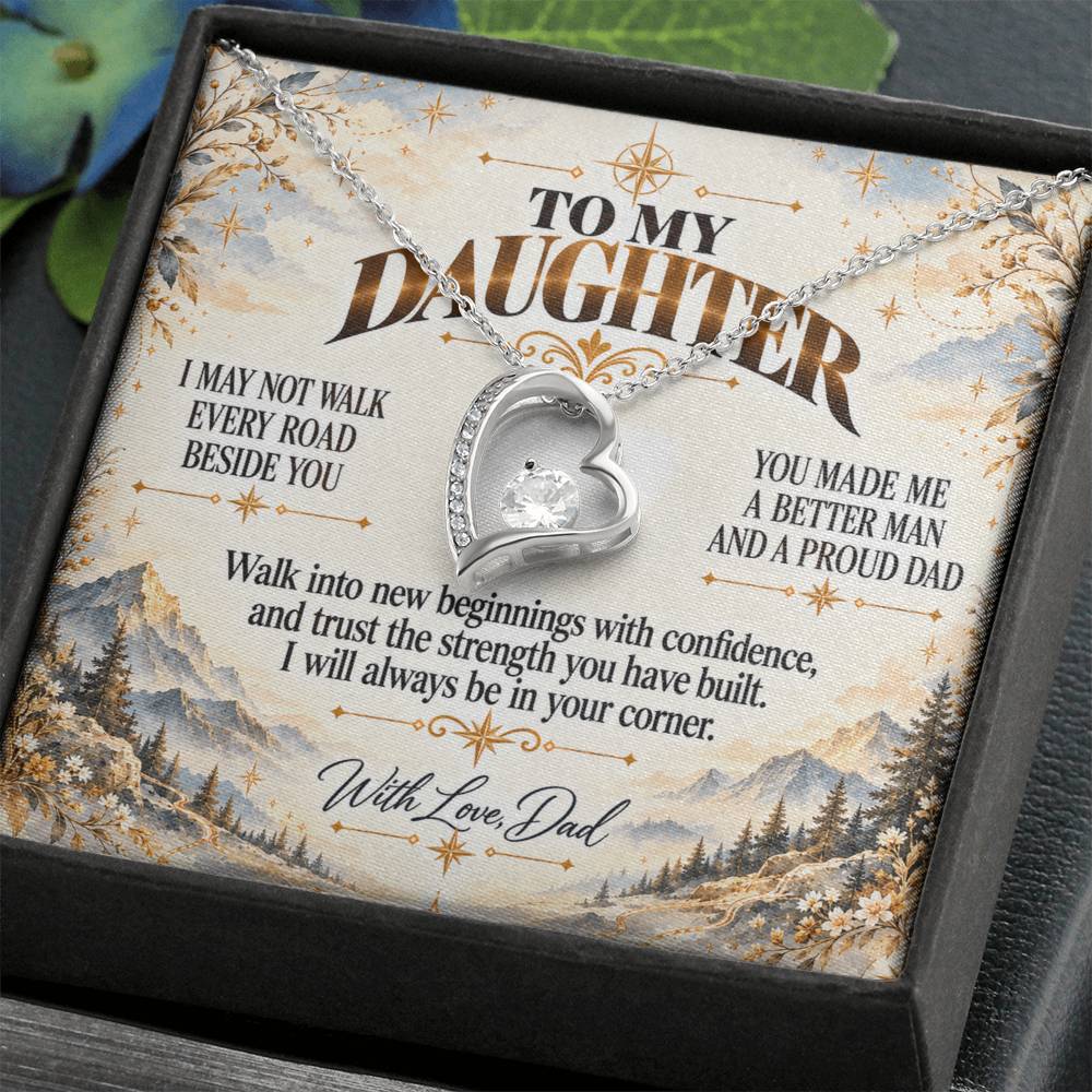 C449 - The Greatest Gift Life Gave Me Was The Chance To Love You As Your Dad - Forever Love Necklace