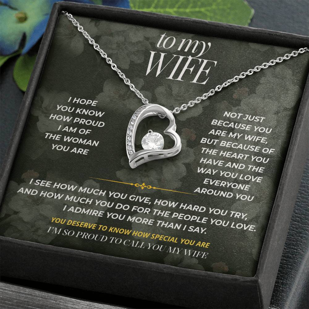 S88 - I’m Proud To Call You My Wife – Forever Love Necklace From Husband