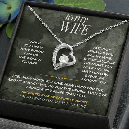 S88 - I’m Proud To Call You My Wife – Forever Love Necklace From Husband