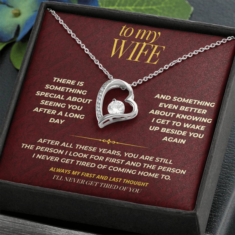 S114 - You Are My Favorite Hello And Goodbye – Forever Love Necklace From Husband