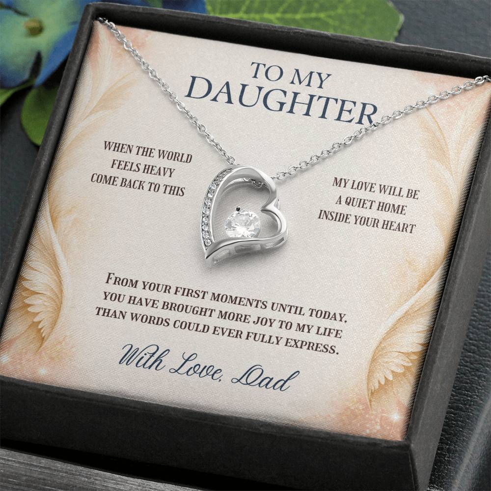 C97 - May You Never Outgrow The Truth That You Are Deeply Loved Completely Valued And Forever My Daughter - Forever Love Necklace
