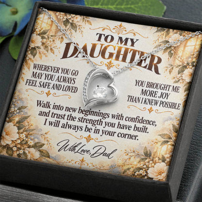 C314 - My Love Will Be Your Quiet Home Wherever Your Journey Takes You - Forever Love Necklace