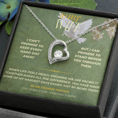 S136 - You Make Every Hard Day Easier – Forever Love Necklace From Husband