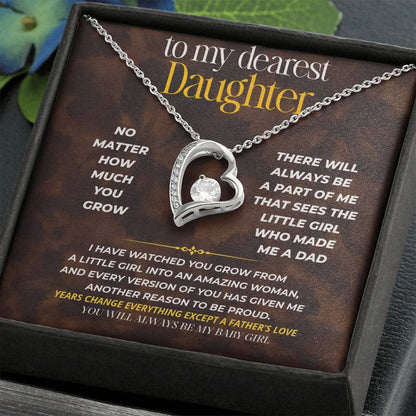 S251 - You Will Always Be My Baby Girl – Forever Love Necklace From Dad