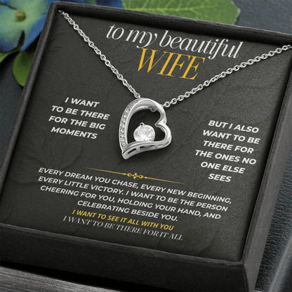 S192 - I Want To Be Beside You For Every Milestone – Forever Love Necklace From Husband