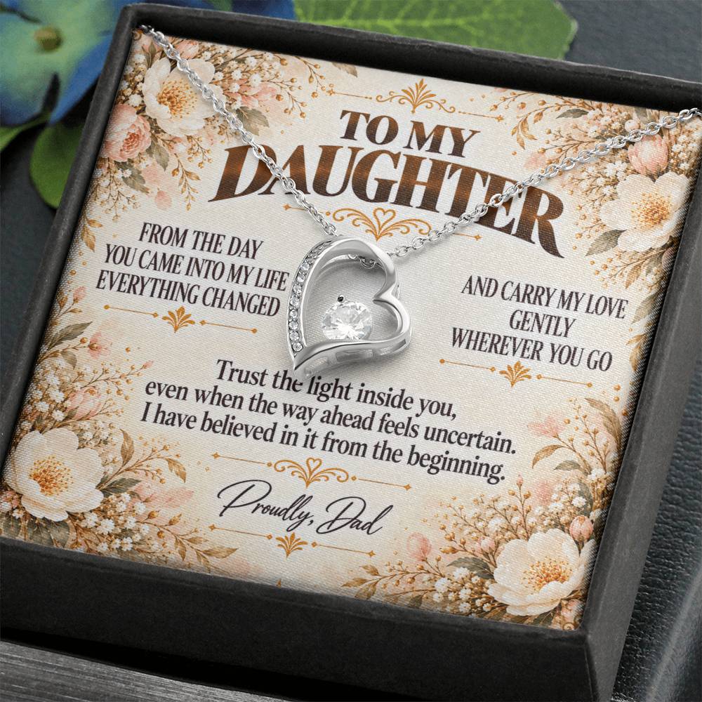 C390 - If You Ever Forget How Special You Are Remember Dad Has Never Forgotten For A Single Day - Forever Love Necklace