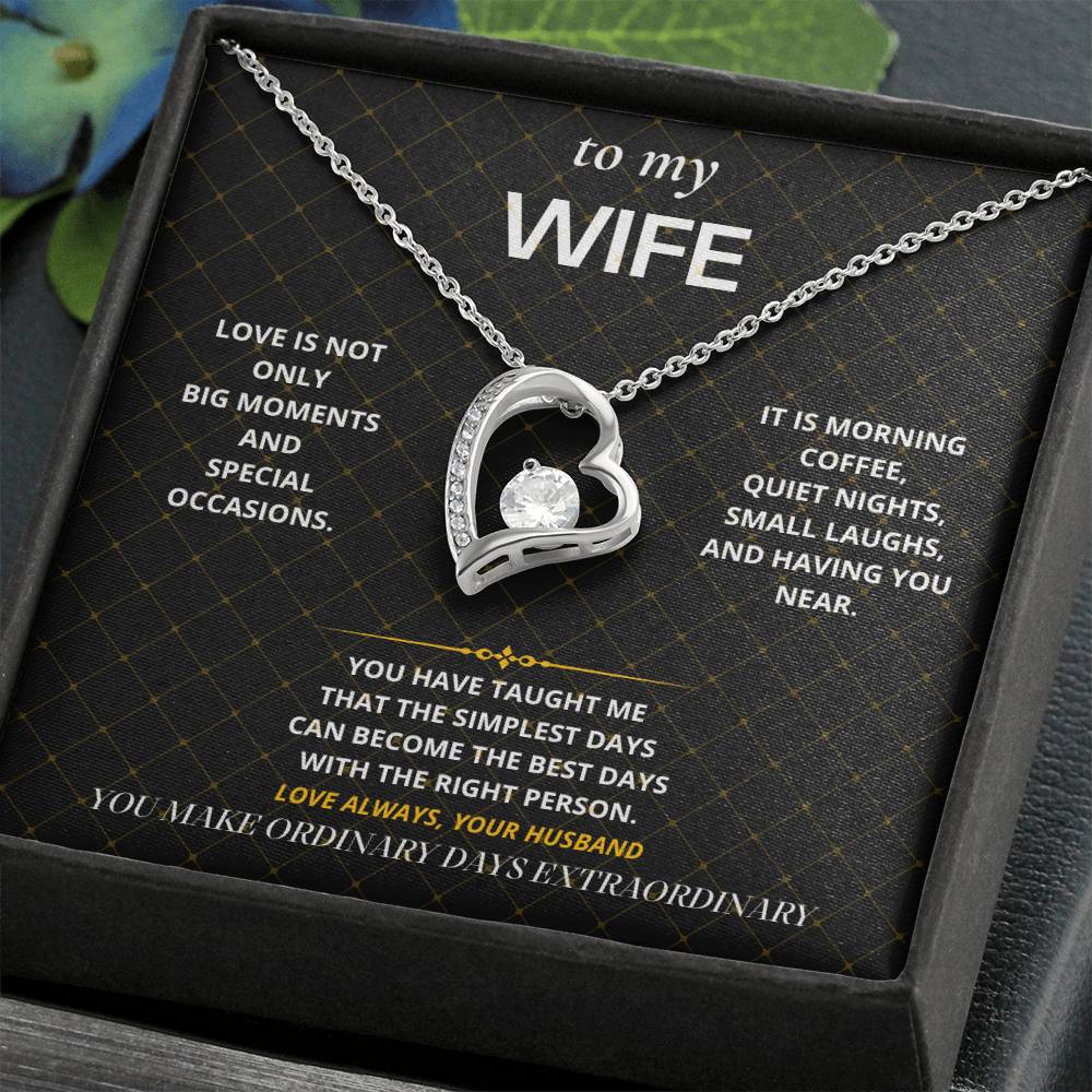 S52 - You Make Ordinary Days Special – Forever Love Necklace From Husband