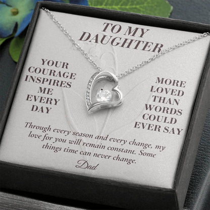 C148 - Your Story Is Only Beginning And I Will Always Be Proud To Watch You Write Every Chapter - Forever Love Necklace