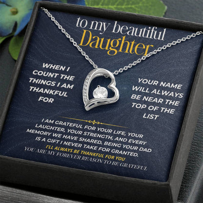 S278 - You Are My Forever Reason To Be Grateful – Forever Love Necklace From Dad