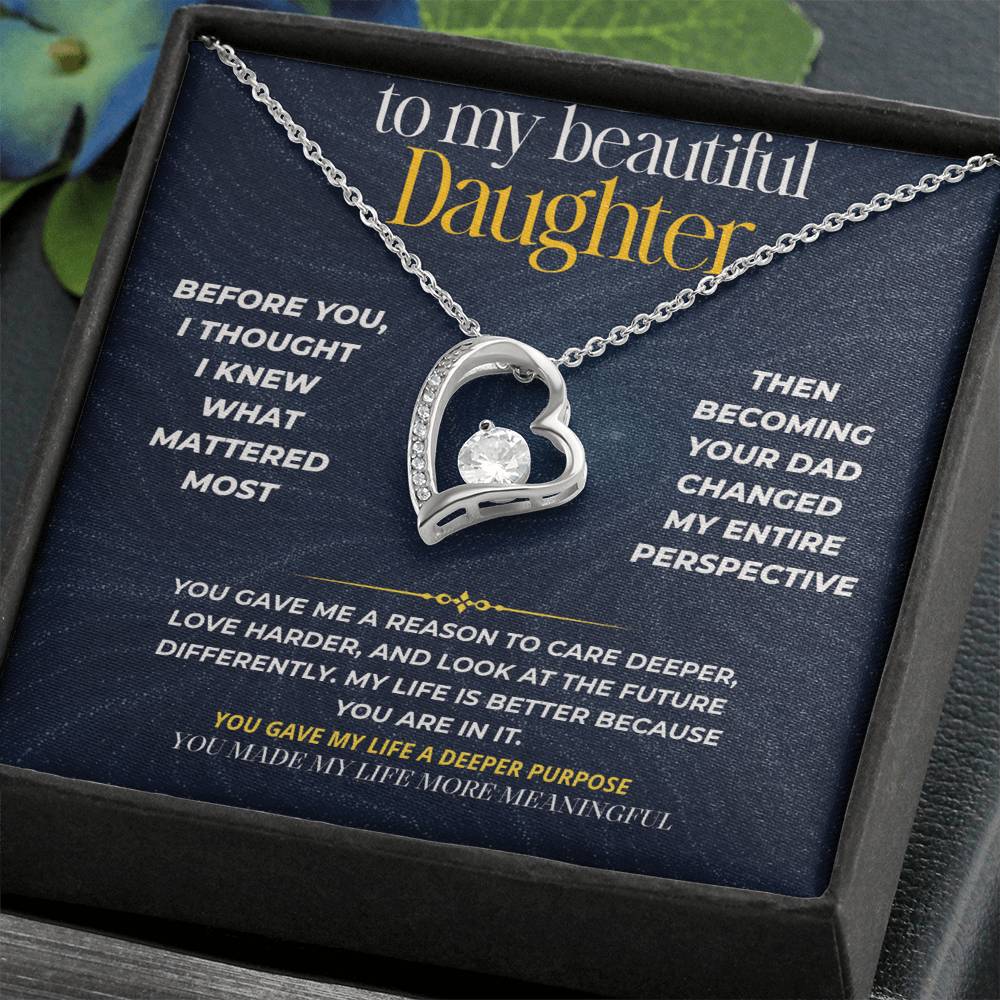 S272 - You Have Made My Life More Meaningful – Forever Love Necklace From Dad