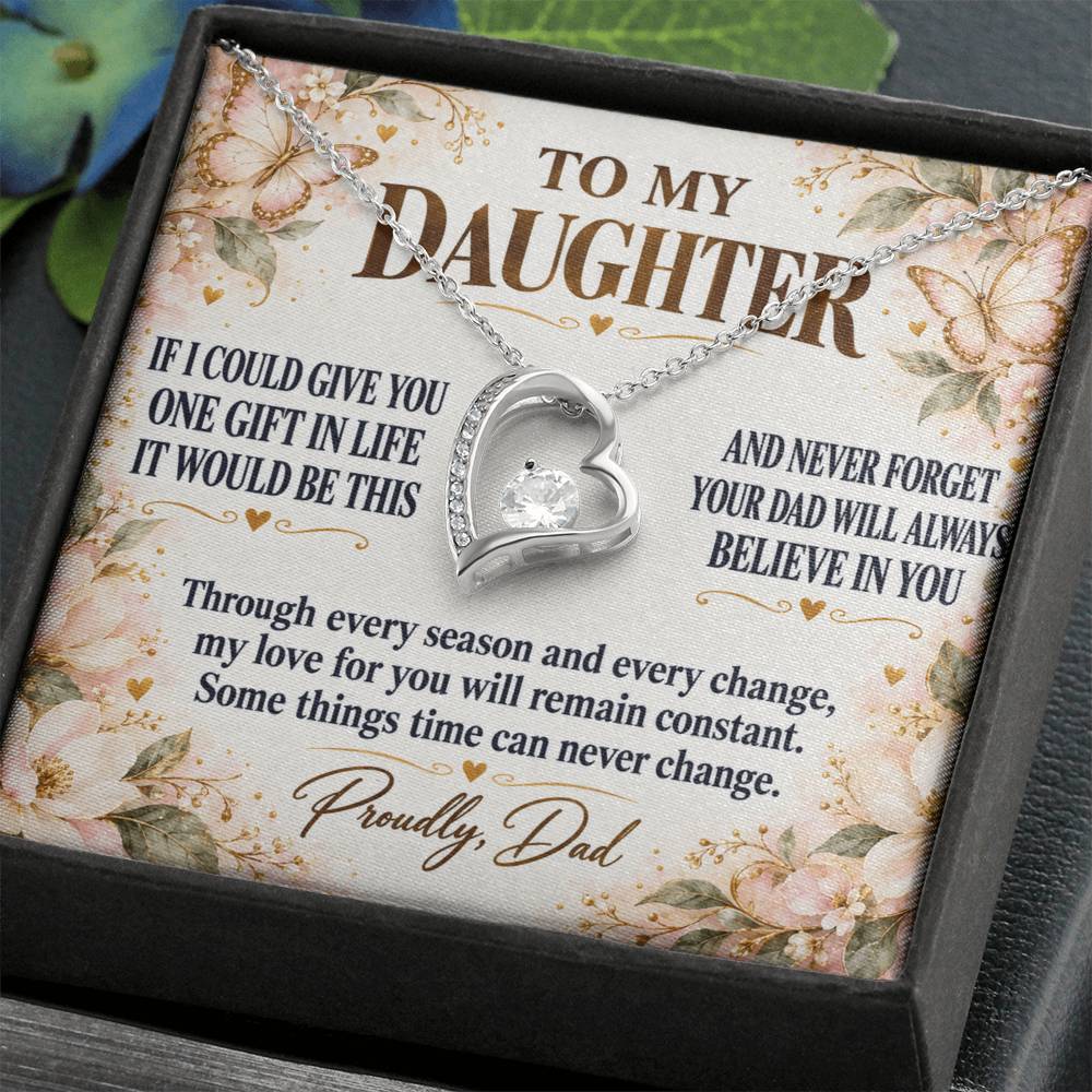 C278 - Dad’s Love Is A Promise That Time Distance And Change Can Never Break - Forever Love Necklace
