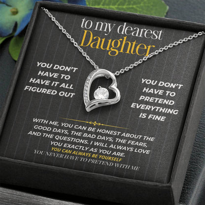 S266 - You Never Have To Pretend With Me – Forever Love Necklace From Dad