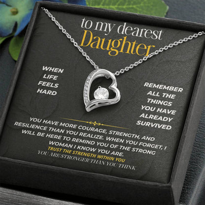 S215 - You Are Stronger Than You Think – Forever Love Necklace From Dad