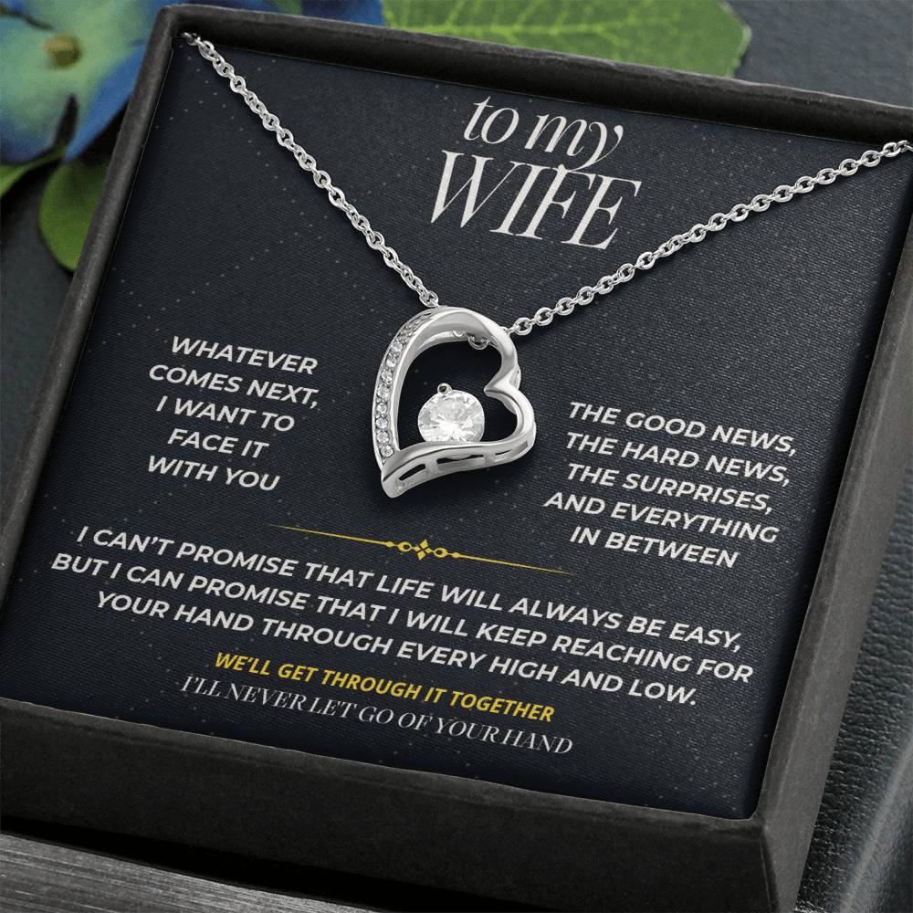 S95 - I’ll Hold Your Hand Through It All – Forever Love Necklace From Husband