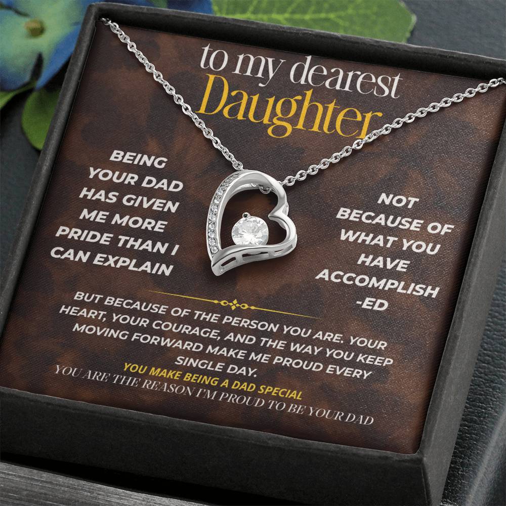 S256 - You Are The Reason I’m Proud To Be A Dad – Forever Love Necklace From Dad