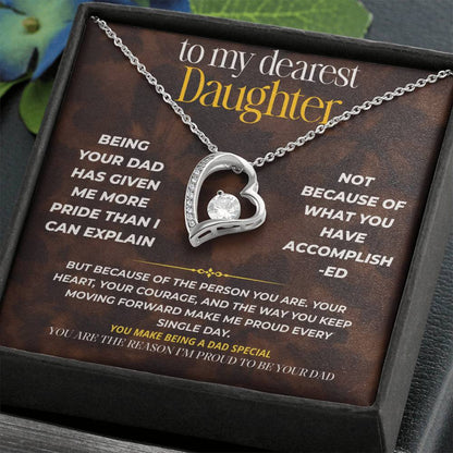 S256 - You Are The Reason I’m Proud To Be A Dad – Forever Love Necklace From Dad