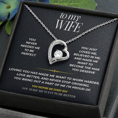 S94 - You Make Me Want To Be Better – Forever Love Necklace From Husband