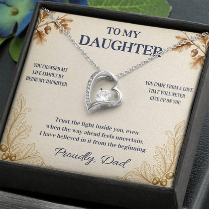 C70 - You Made Me A Better Man Simply By Giving Me The Honor Of Being Your Dad - Forever Love Necklace