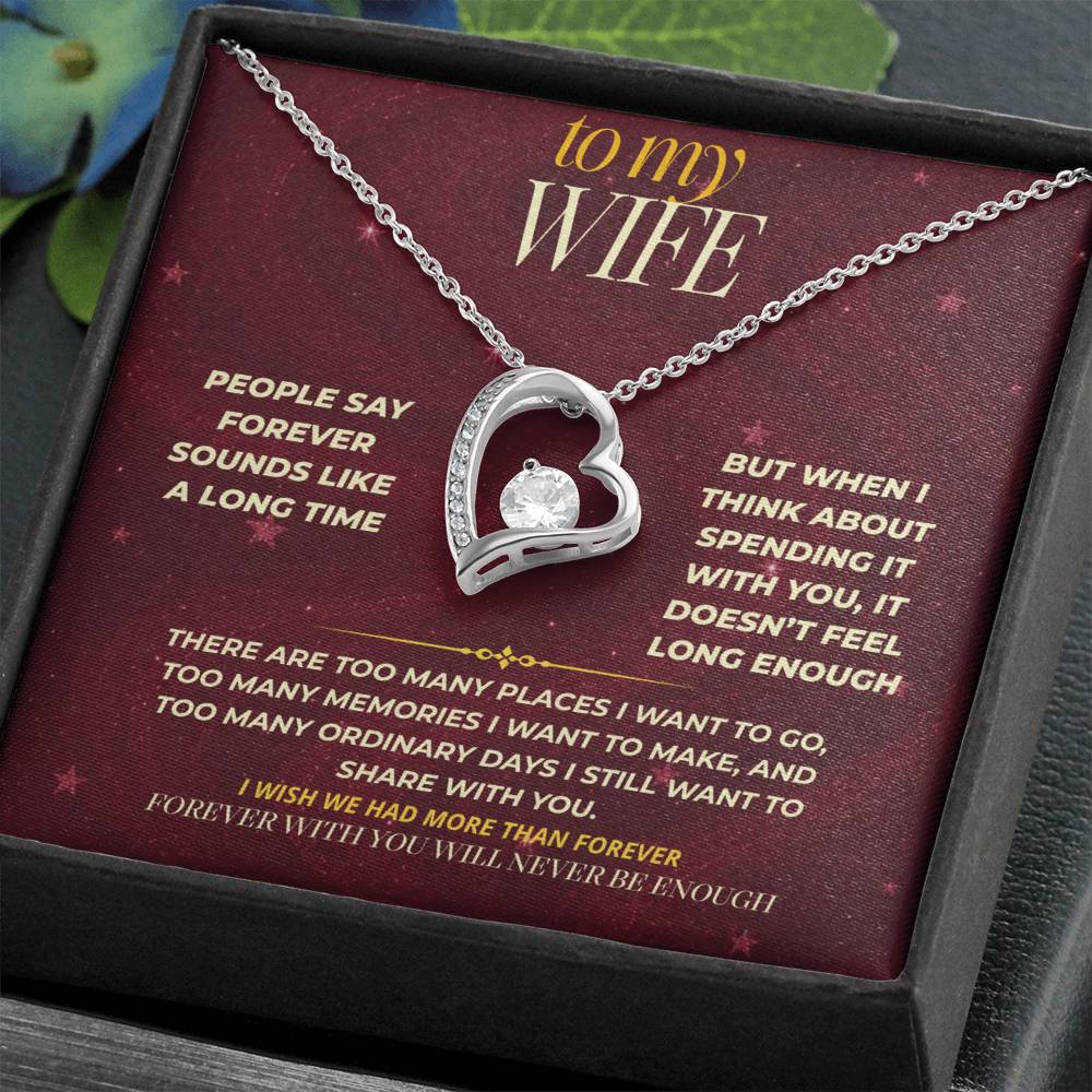S172 - You’re The Reason Forever Doesn’t Feel Long Enough – Forever Love Necklace From Husband