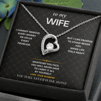 S39 - You Never Walk Alone – Forever Love Necklace From Husband