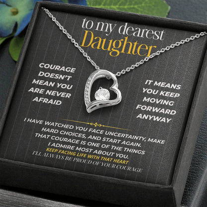 S267 - I’ll Always Be Proud Of Your Courage – Forever Love Necklace From Dad