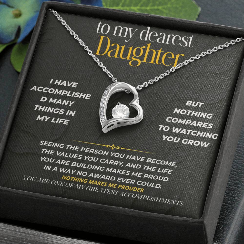S217 - You Are One Of My Greatest Accomplishments – Forever Love Necklace From Dad