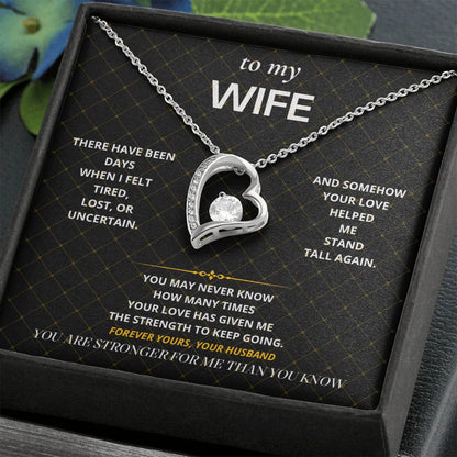 S56 - You Are My Strength – Forever Love Necklace From Husband