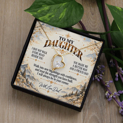 C449 - The Greatest Gift Life Gave Me Was The Chance To Love You As Your Dad - Forever Love Necklace