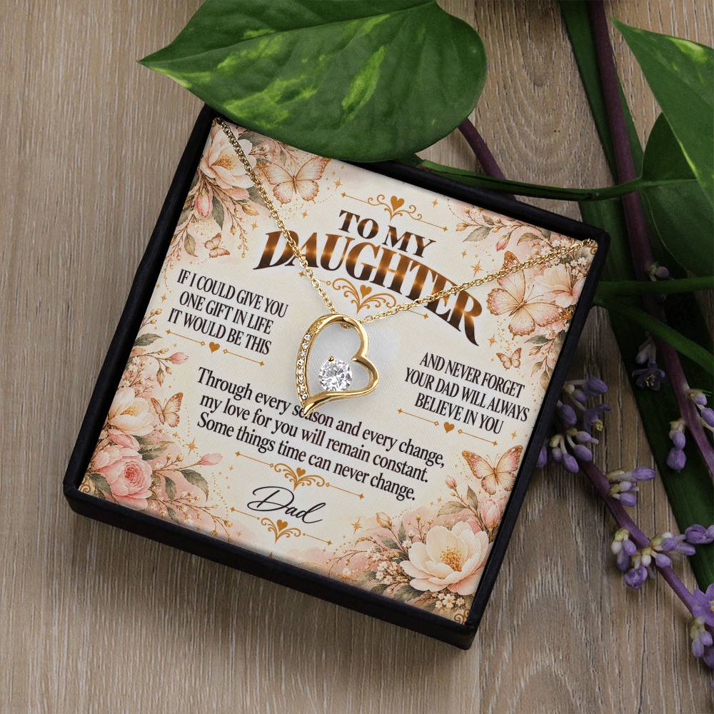 C428 - Dad’s Love Is A Promise That Time Distance And Change Can Never Break - Forever Love Necklace