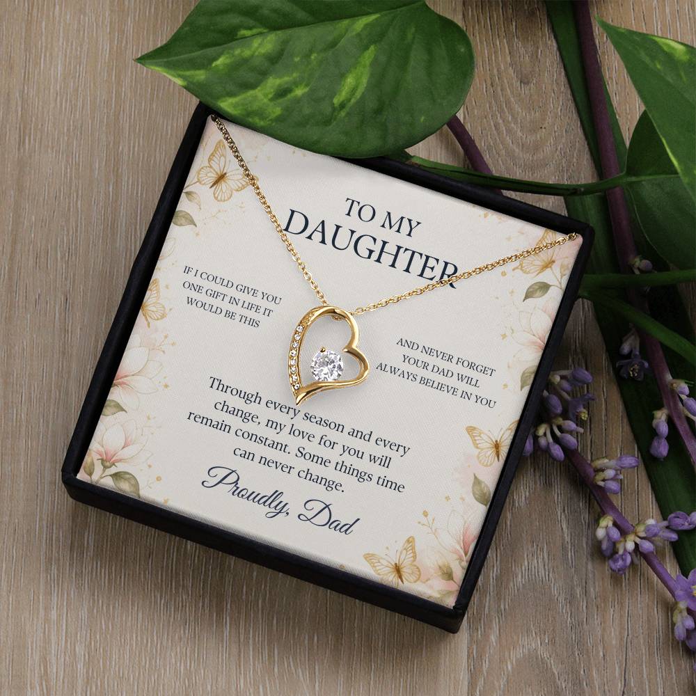 C78 - Dad’s Love Is A Promise That Time Distance And Change Can Never Break - Forever Love Necklace