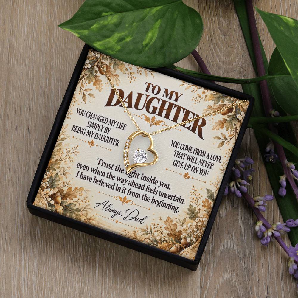 C370 - You Made Me A Better Man Simply By Giving Me The Honor Of Being Your Dad - Forever Love Necklace