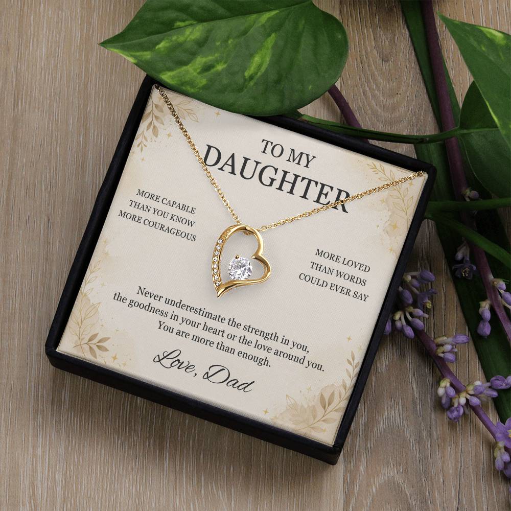 C17 - You Are More Capable More Courageous And More Loved Than You Could Ever Imagine - Forever Love Necklace