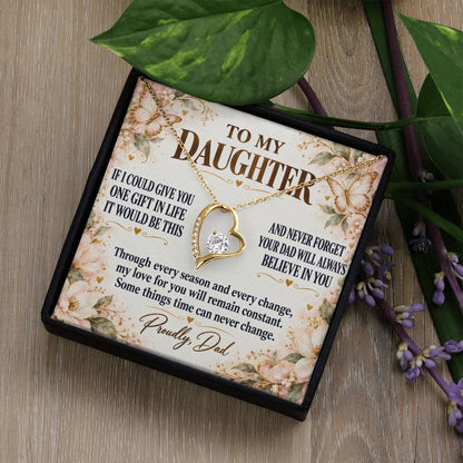 C278 - Dad’s Love Is A Promise That Time Distance And Change Can Never Break - Forever Love Necklace