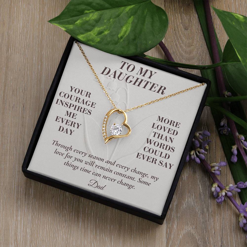 C148 - Your Story Is Only Beginning And I Will Always Be Proud To Watch You Write Every Chapter - Forever Love Necklace