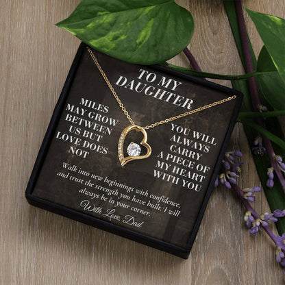 C194 - The Love Between A Father And Daughter Becomes A Legacy That Lives Beyond Every Season - Forever Love Necklace