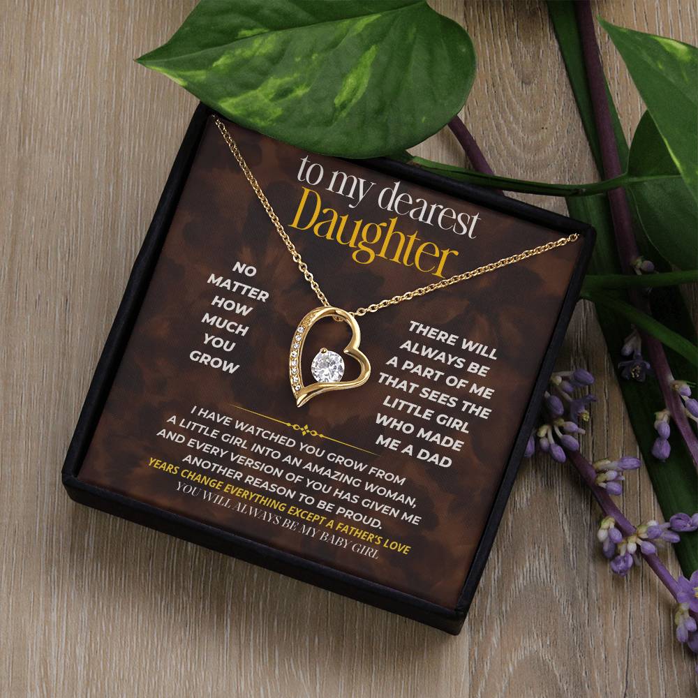 S251 - You Will Always Be My Baby Girl – Forever Love Necklace From Dad