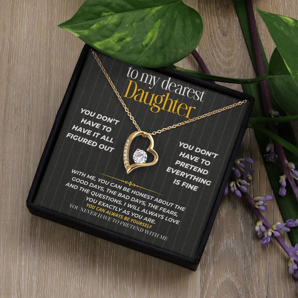 S266 - You Never Have To Pretend With Me – Forever Love Necklace From Dad