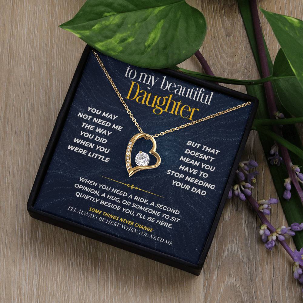 S271 - I’ll Always Be There When You Need A Dad – Forever Love Necklace From Dad